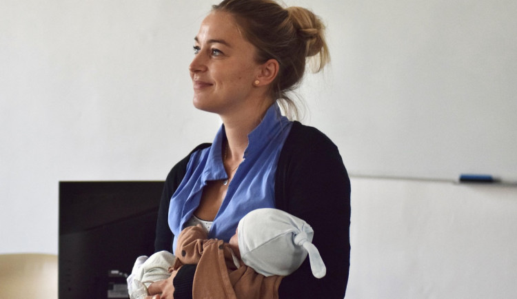 Maminka Tereza s Vincentem.