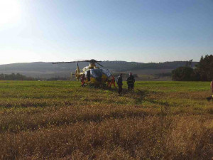 Mladá dívka na Brněnsku se vážně zranila po pádu z koně