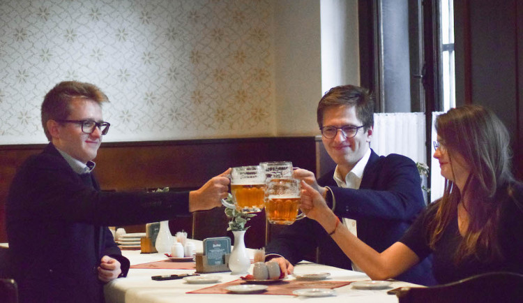 Zleva – Jiří, Martin a Klára Fialovi