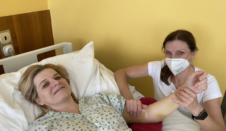 Paní Markéta ve znojemské nemocnici.