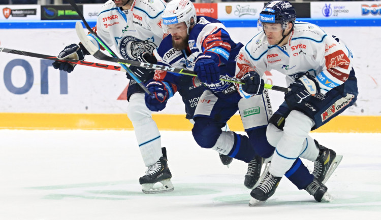 Hokejisté Brna zabrali po dvou prohrách a porazili Liberec 3:1