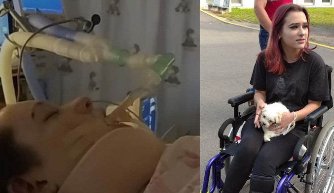 Silvinka seděla v autobuse, který smetlo tornádo. Znovu se učila chodit