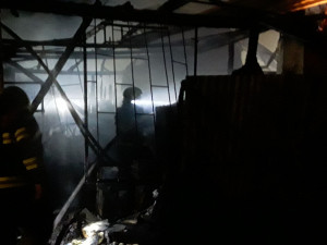 Požár haly v Bílovicích se rozšířil do lesa. Zasahovaly desítky hasičů