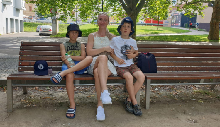 Alex a Artur s rodinou