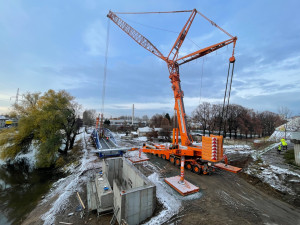 Chodci v Brně dostali novou lávku, umístí se do ní kabely