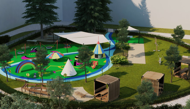 Kousek radosti za nemocničním oknem. Nadační fond shání peníze na nové dětské hřiště u motolské nemocnice