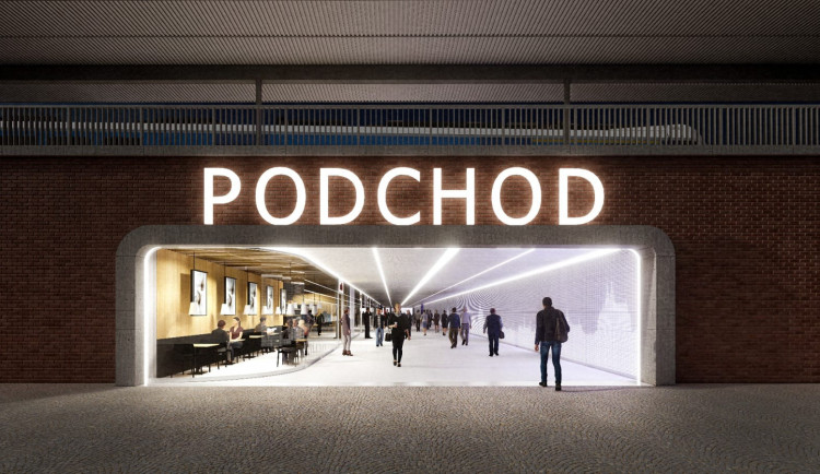 Brněnský podchod už nebude atraktivní jen pro bezdomovce a opilce. Architekti chtějí kultivovanou obchodní pasáž