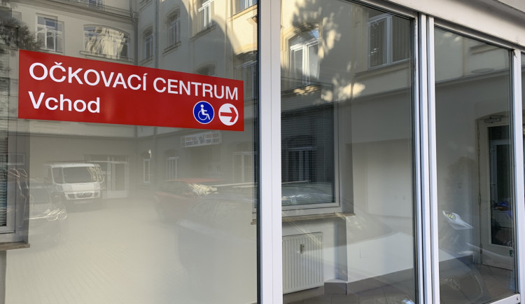 Očkovací centrum na Hybešově.