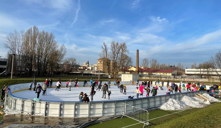 Kluziště v areálu Zbrojovky