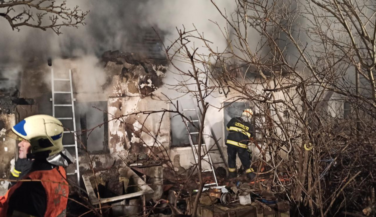 Požár ve Strážnici.