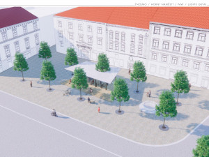 Znojmo chce na historické náměstí stromy, kašnu i stánek s občerstvením