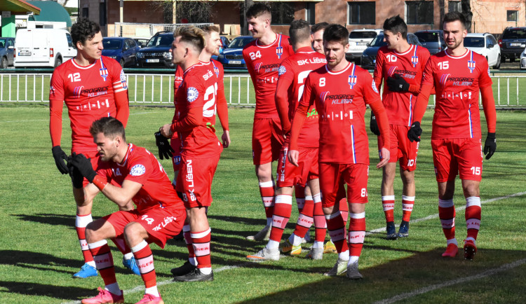 Fotbalisté Líšně v přípravném utkání na jarní část sezony