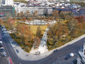Opravený park na Moravském náměstí bude jedinečný, ale drahý, myslí si zastupitelé Brna-střed
