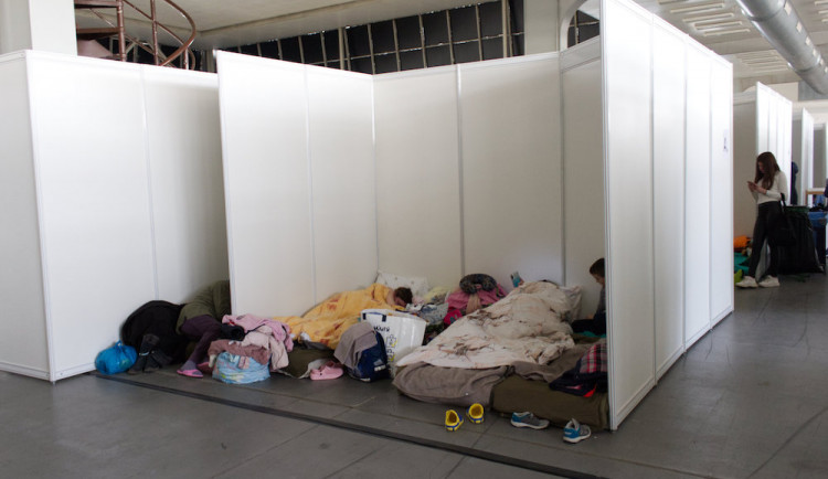 Brněnské výstaviště ubytovalo stovky Ukrajinců