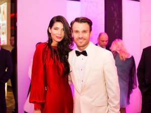 Leoš Mareš s manželkou