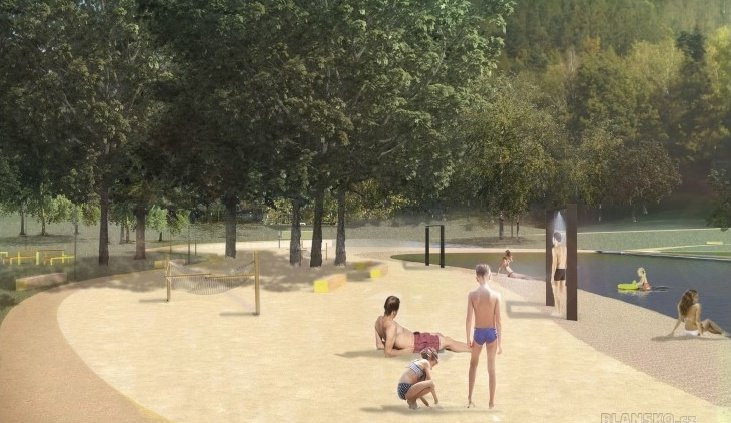 Nová pláž, molo i hřiště. Blansko plánuje revitalizaci rekreační oblasti