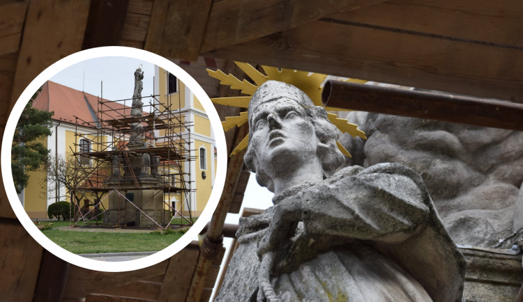 Rekonstruovaný mariánský sloup