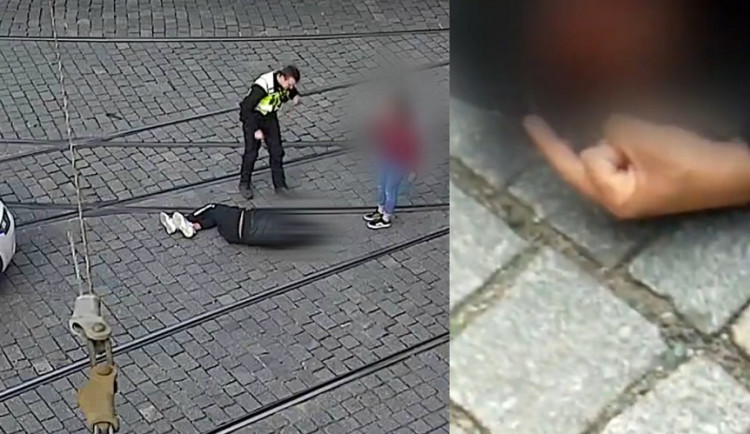 Nehoda muže na skútru