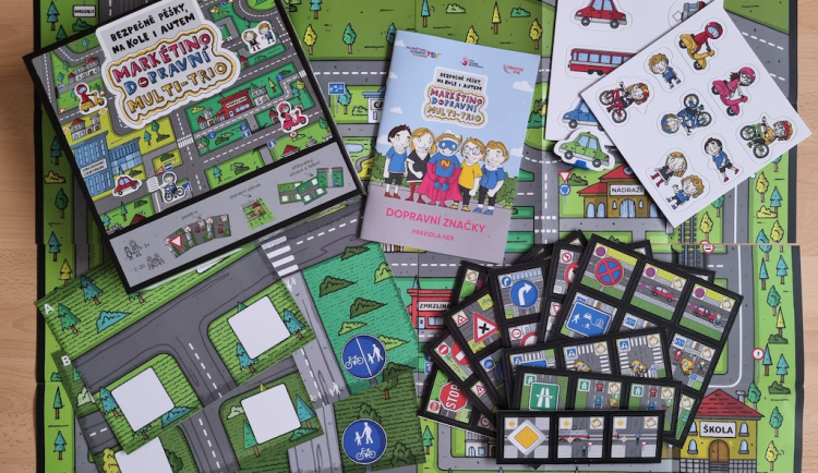 Markétina dopravní výchova má novou deskovou hru. Děti si díky ní vyzkouší provoz nanečisto