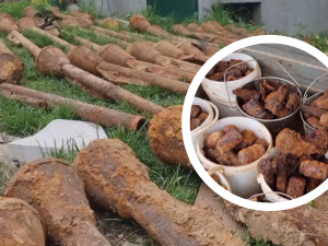 Evakuace na Znojemsku. Pyrotechnici odkryli pancéřové pěsti i tisíce ručních granátů