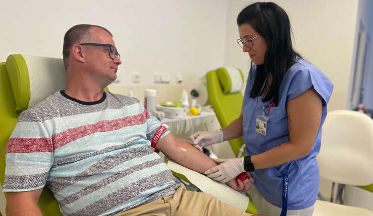 Martin Marek byl dnes na 247. odběru krve