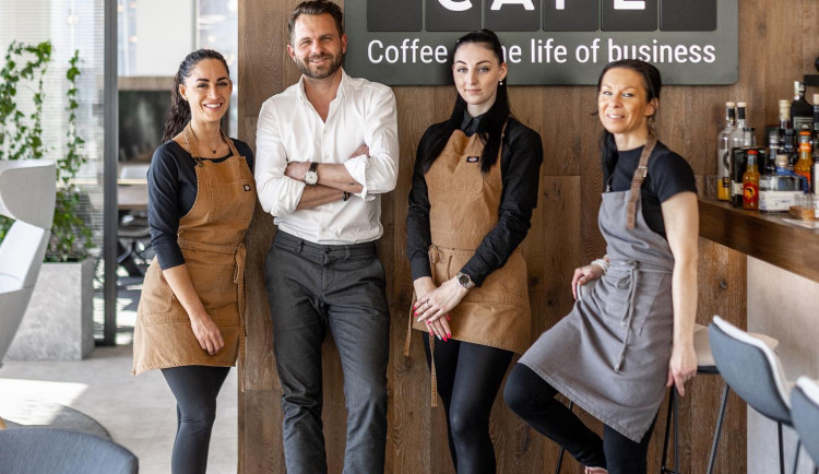 Tým BiegunCafé v čele s majitelem kavárny Jiřím Biegunem