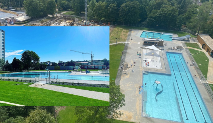 Koupaliště před dokončením