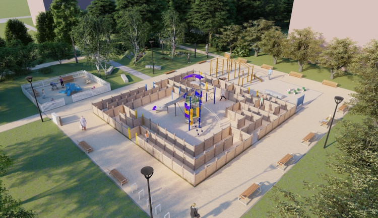 Děti z Veselí se vyřádí na novém hřišti. Otevře se první školní den