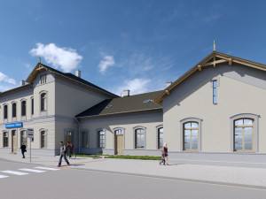 Pohodlné čekání na vlak do Brna. Sokolnice dostanou novou nádražní budovu