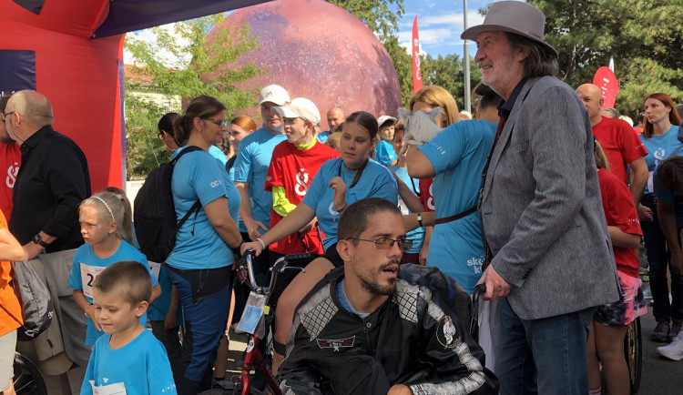 Bolek Polívka na startu závodu