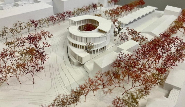 Vystavený model nového muzea