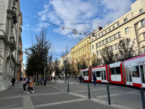 Brno se obléká do vánočního. Ulice města zaplavily girlandy ve tvaru sněhových vloček
