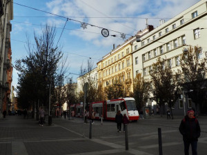 Brno se obléká do vánočního. Ulice města zaplavily girlandy ve tvaru sněhových vloček
