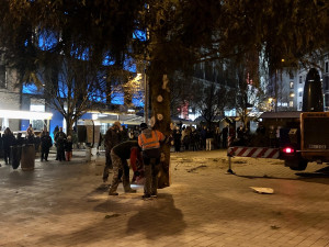 Brno má vysoký vánoční strom. Smrk přijel na náměstí Svobody autem