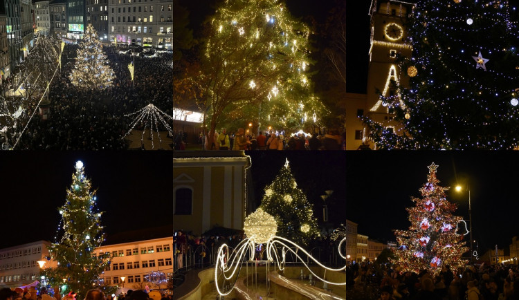 ANKETA: Brno, Blansko, nebo Znojmo? Jižní Morava rozsvítila vánoční stromy