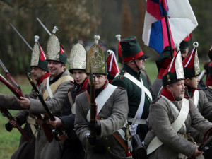 Na deset tisíc lidí přijelo na rekonstrukci bitvy u Slavkova. Davy ohromil Napoleonův Lví skok