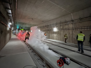 V Brně ví co dělat, když v nejdelším tramvajovém tunelu hoří šalina