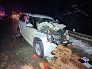 Tragická nehoda na Brněnsku. Po nárazu auta do kamionu nepřežil řidič ani dítě