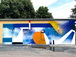 Trafostanici na brněnské ulici Za Mostem zkrášlil autor Mix638, který nyní žije ve Španělsku