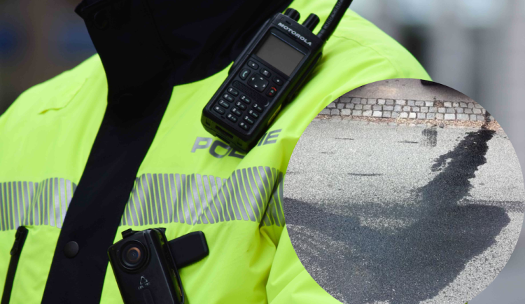 Za ženou v Brně se táhla mastná skvrna. Znečistila stovky metrů silnice