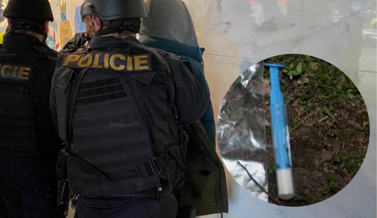 Lidé z brněnského sídliště pozorovali, jak létají vzduchem stříkačky s pervitinem