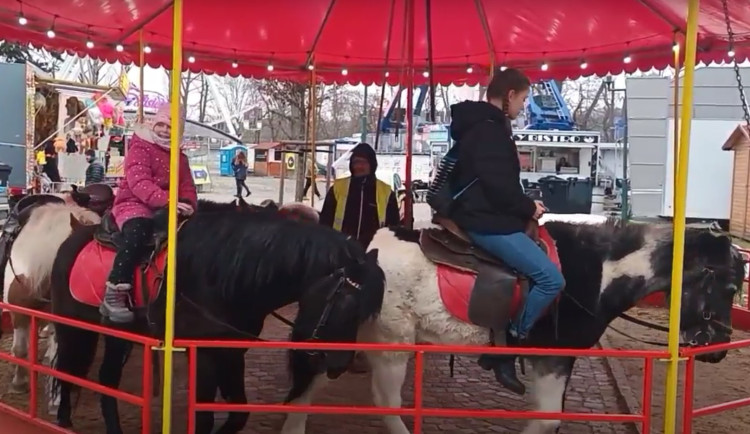 VIDEO: Poník není kolotoč! Lidé protestovali proti jízdě na ponících na Matějské pouti