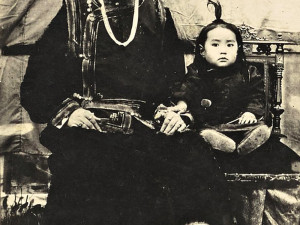 Manželka a dcera mongolského prince