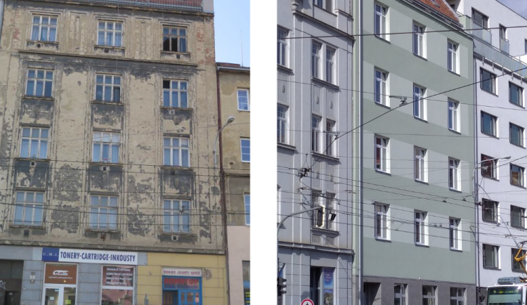 Dům ve Vranovské je po rekonstrukci. Přibylo mu patro navíc a je bezbariérový