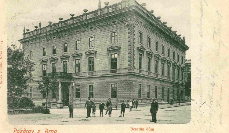 Pohlednice s Besedním domem