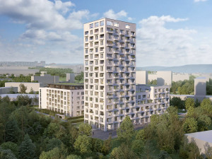 Nad Arboretem. Přes 230 bytových jednotek v moderním komplexu obklopeném zelení
