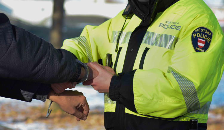 Strážníci v Brně svítili při ohňostrojové show baterkami. Přilákali tím agresivní mladíky