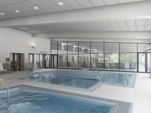 Vizualizace nového bazénu