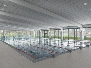 Vizualizace nového bazénu