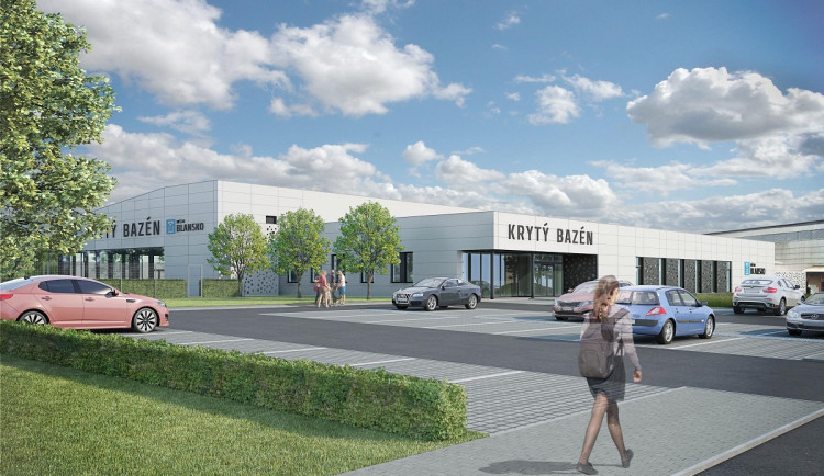 Vizualizace nového bazénu